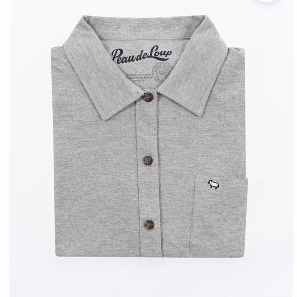 Peau de Loup Grey Button up - Picture 1 of 10